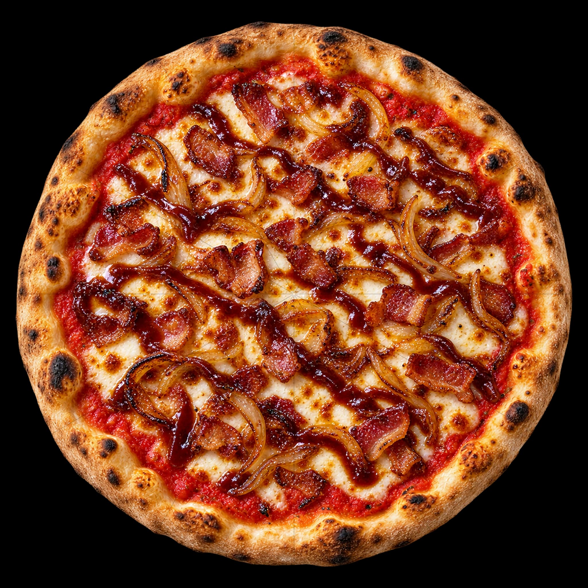 Pizza inteira de Bacon barbecue